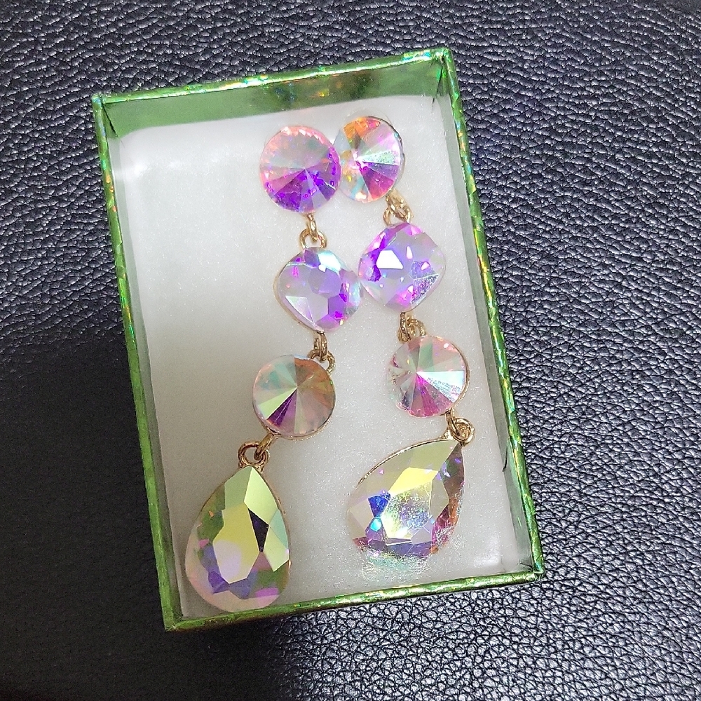 Iridescent Drop Earrings